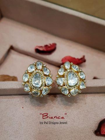 Bianca Moissanite Polki earings Bianca Moissanite Polki earings