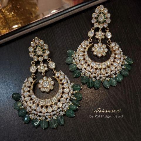 Jahanara Chaandbaalis in Moissanite Jahanara Chaandbaalis in Moissanite