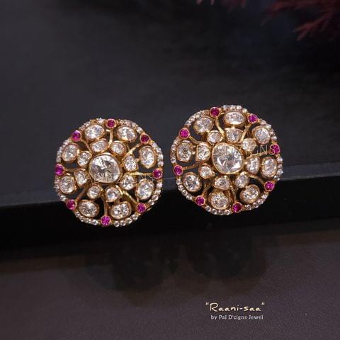 Raani-Saa Moissanite Polki Earing Raani-Saa Moissanite Polki Earing