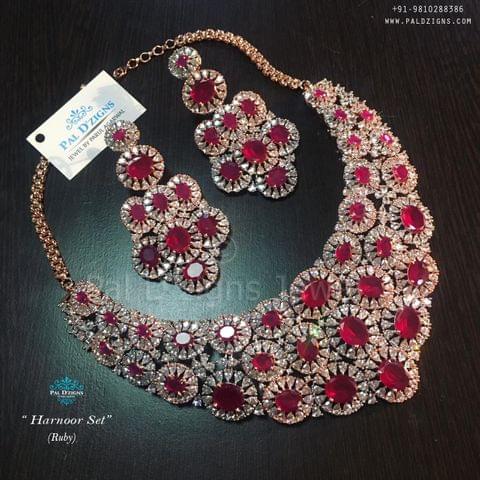 Harnoor Ruby Diamond Set Harnoor Ruby Diamond Set