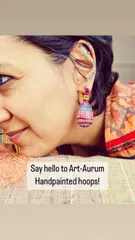Art-Aurum Handpainted Earrings