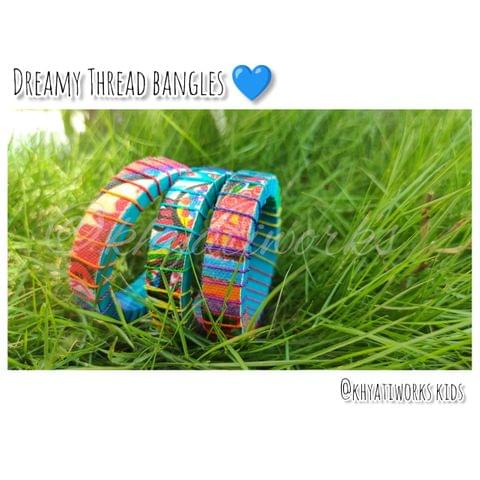 Dreamy Thread Bangles Blue - Single Piece