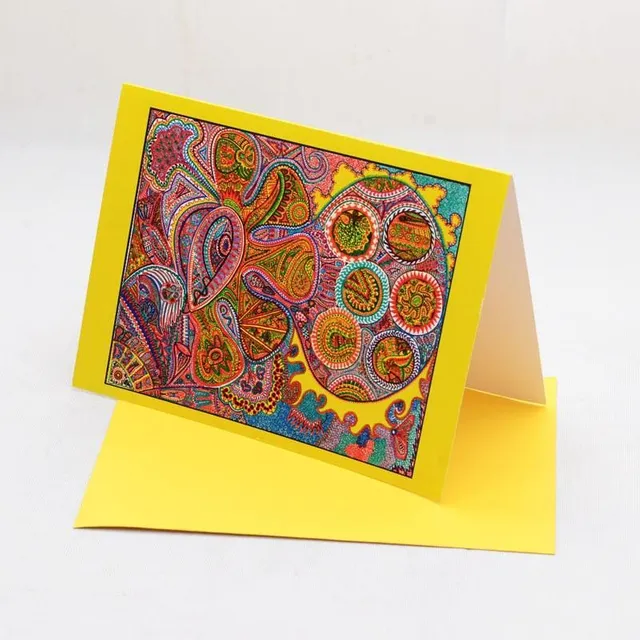 The Elements (Yellow) Greeting Cards