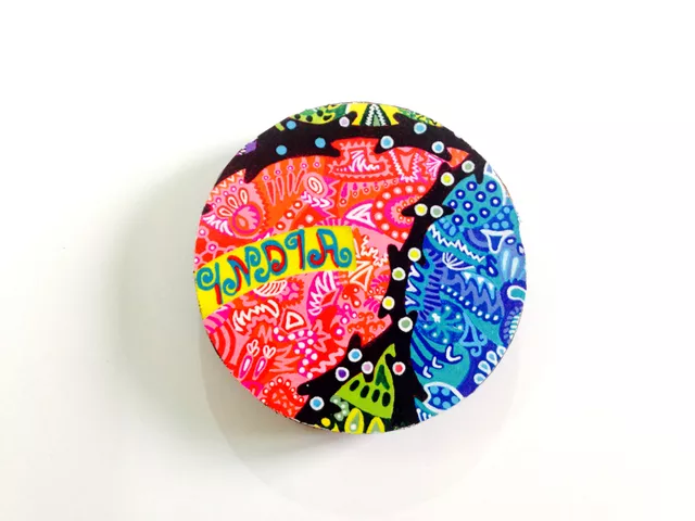 Vibgyorise Circle India Wooden Magnet Khyatiworks