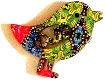 Fridge Magnets VIBGYORISE Art Work Delhi City Bird Shaped