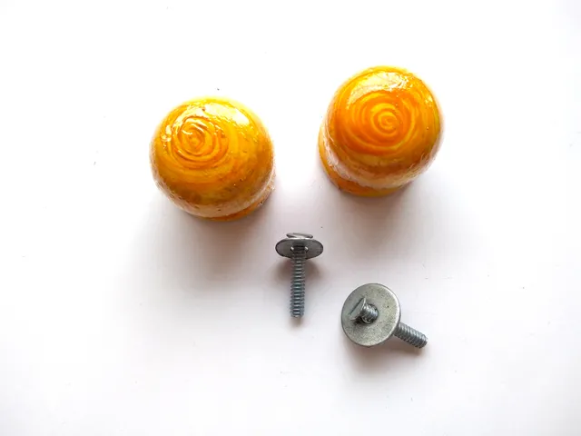 Yellow rose knobs - SET OF 2