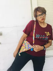 Triangle Pouch Sling Bag