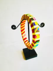 Summer Cooler - Cheery Yellow and Red Bangle