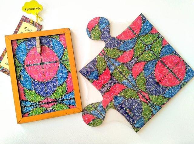 ' Vibgyorise ' Puzzle Placemat & Photo Frame
