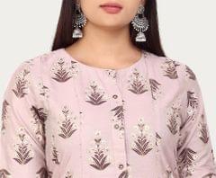 Ilay Dusky Pink Cotton Silk Suit Sets