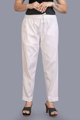 Plus Size Regular Fit Women White Trousers  Buy Plus Size Regular Fit Women  White Trousers Online at Best Prices in India  Flipkartcom