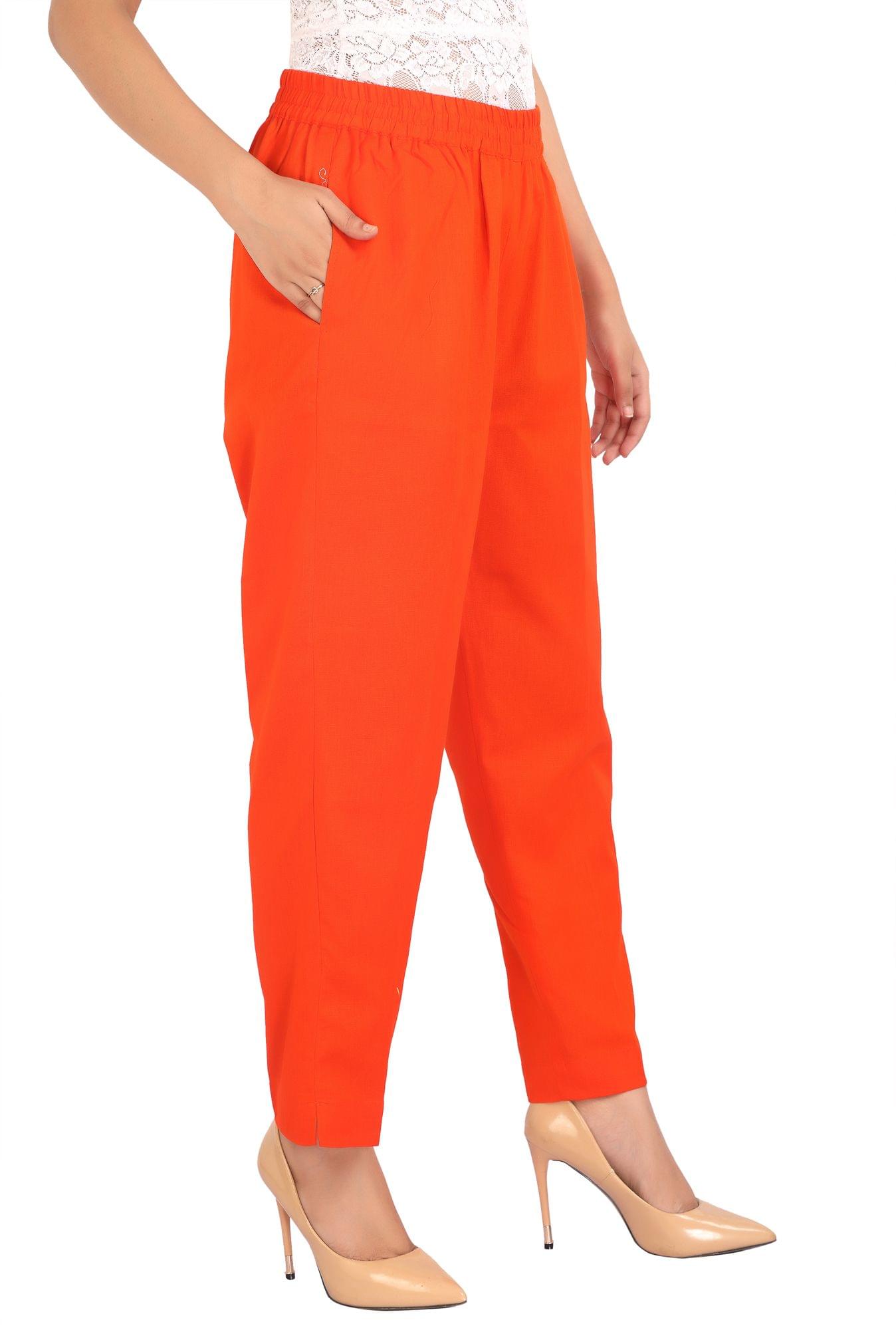 WOMEN'S PANT PALAZZO ORANGE
