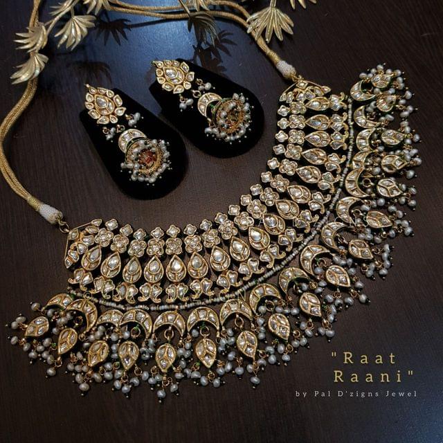 Raat Raani Kundan Necklace Set
