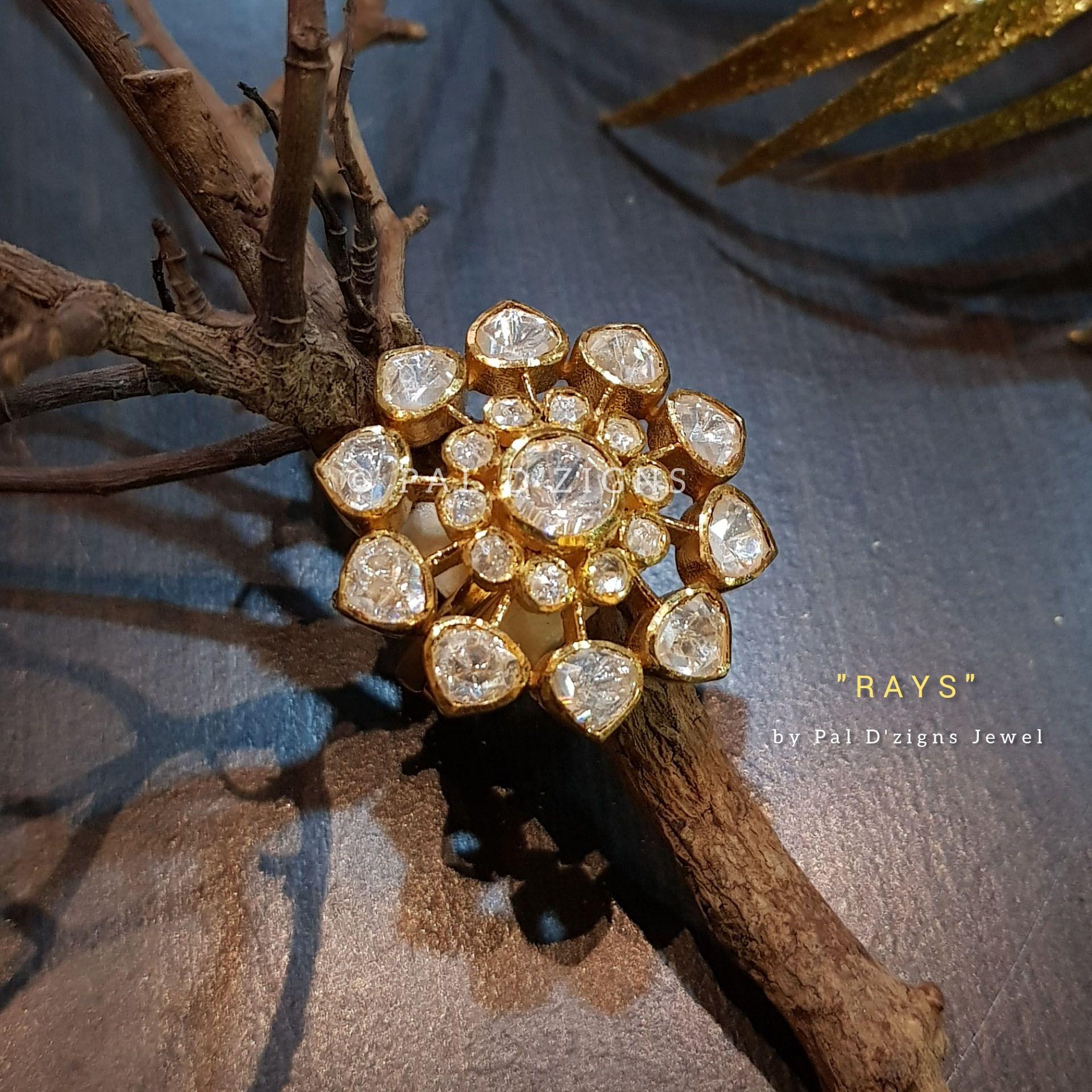 Ray's Moissanite Polki Ring