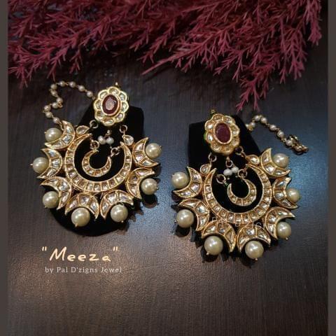 Meeza Earings in Kundan