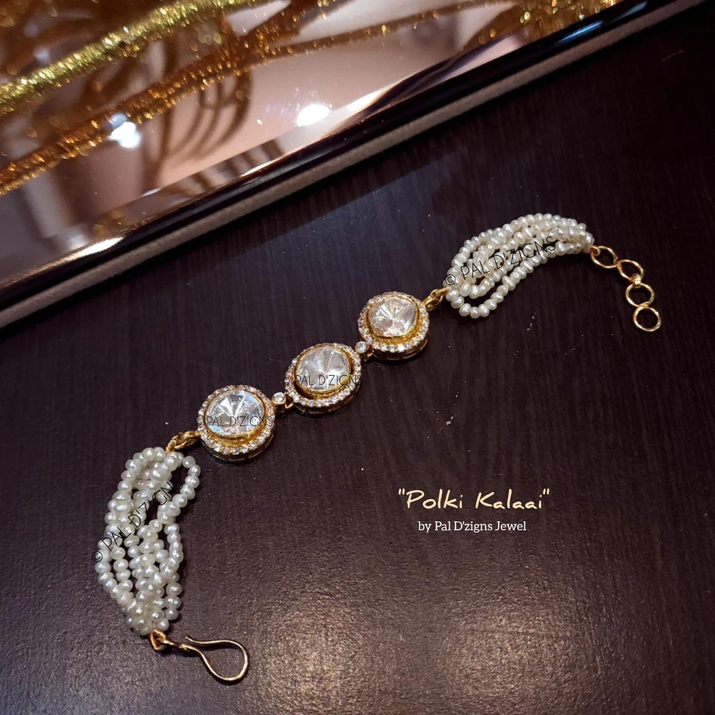 Polki Kalaai Moissanite Bracelet