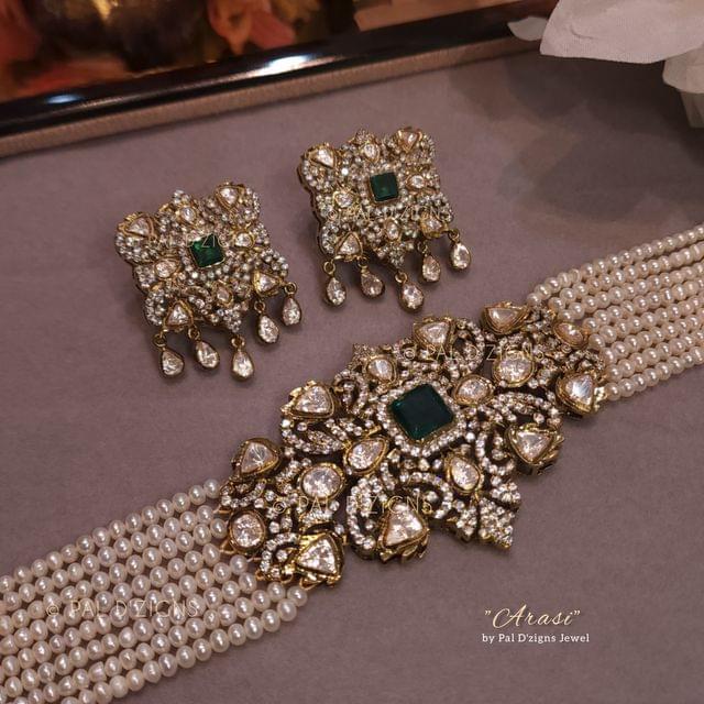 Arasi Antique Polki Choker Set