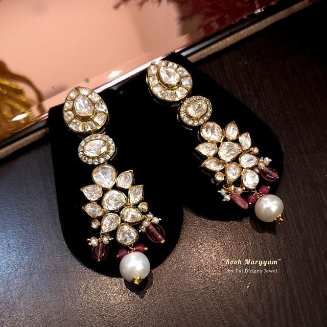 Rooh Maryyam Antique Polki Earing