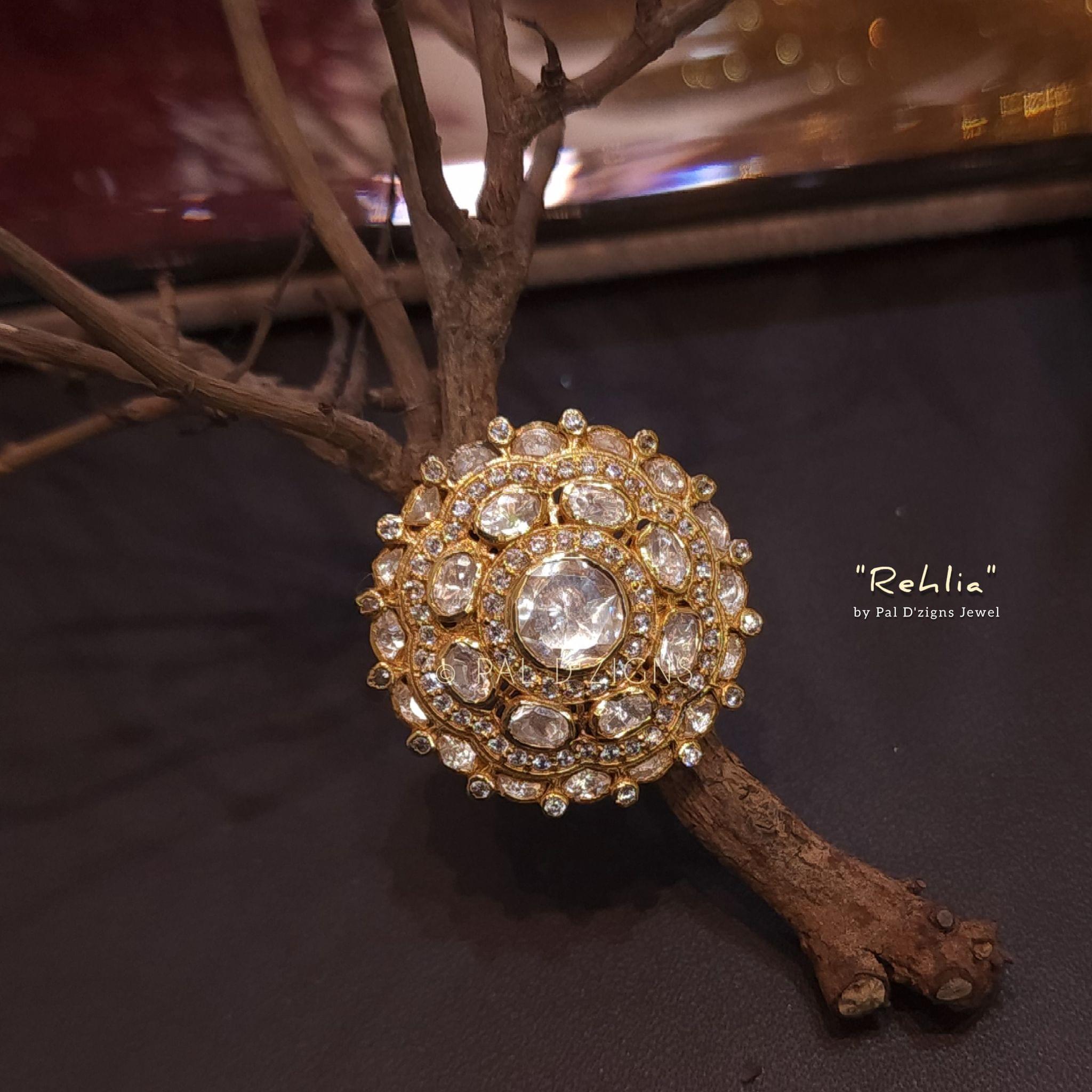 Rehlia Moissanite Polki Ring