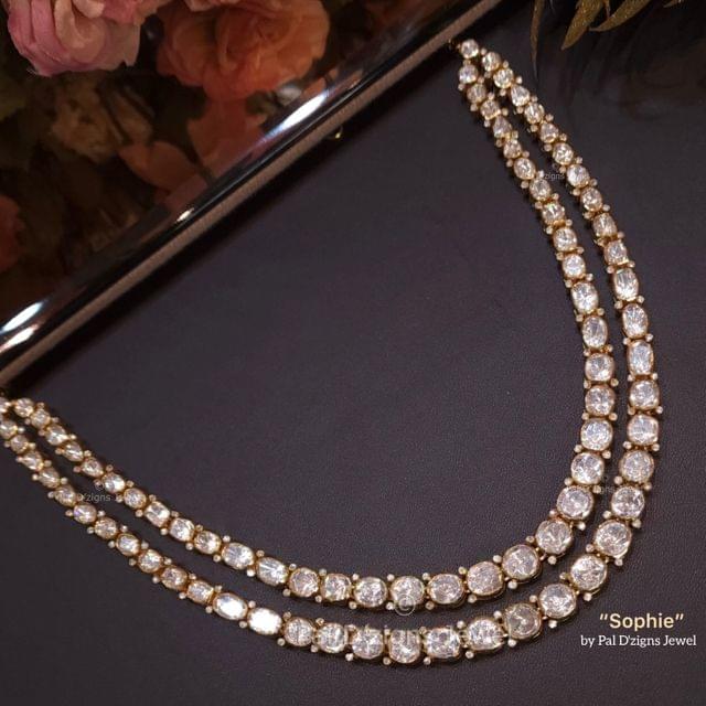 Sophie Moissanite Polki Necklace
