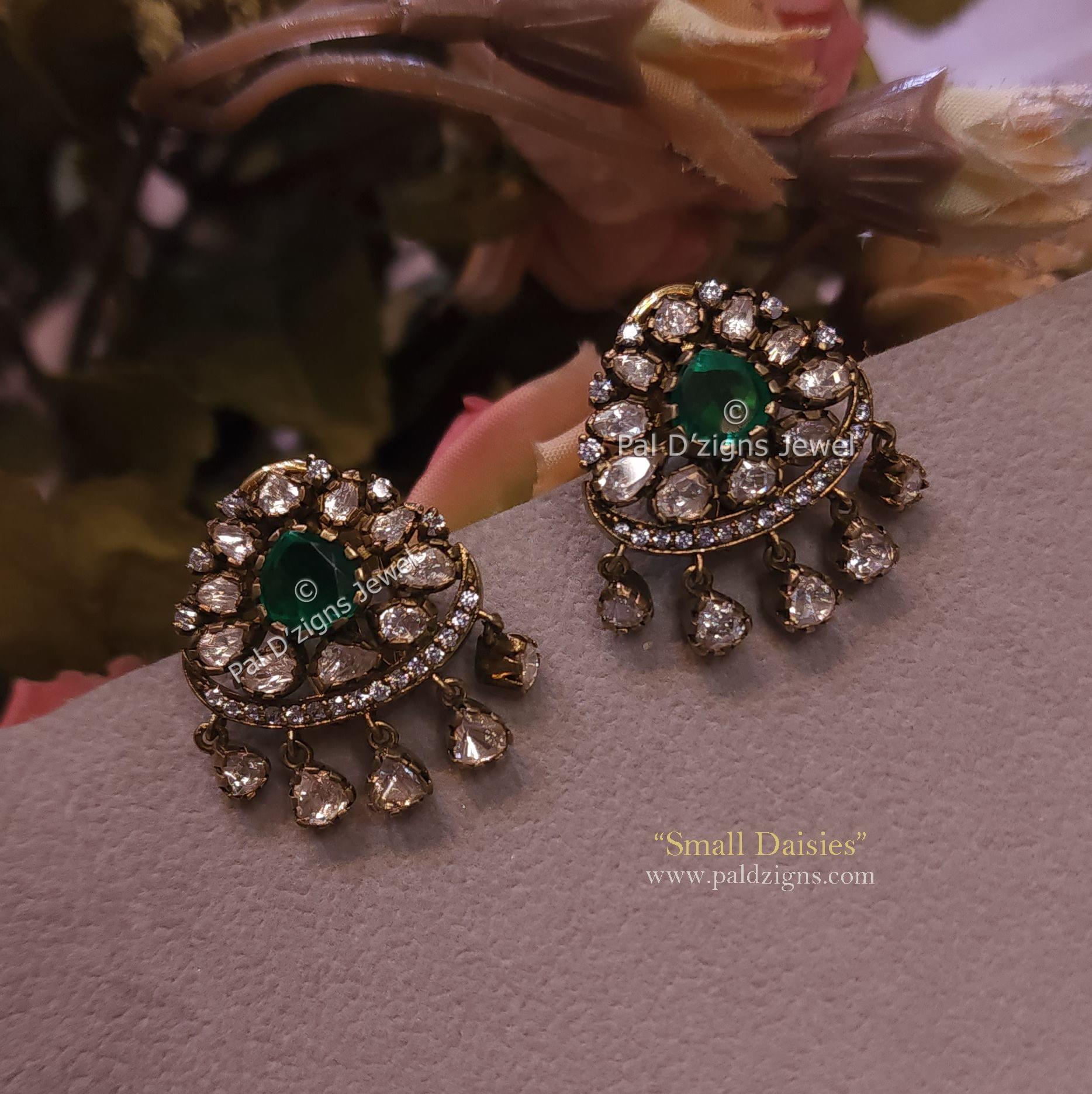 Daisies Moissanite Polki Small Stud