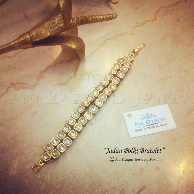 Jadau polki bracelet