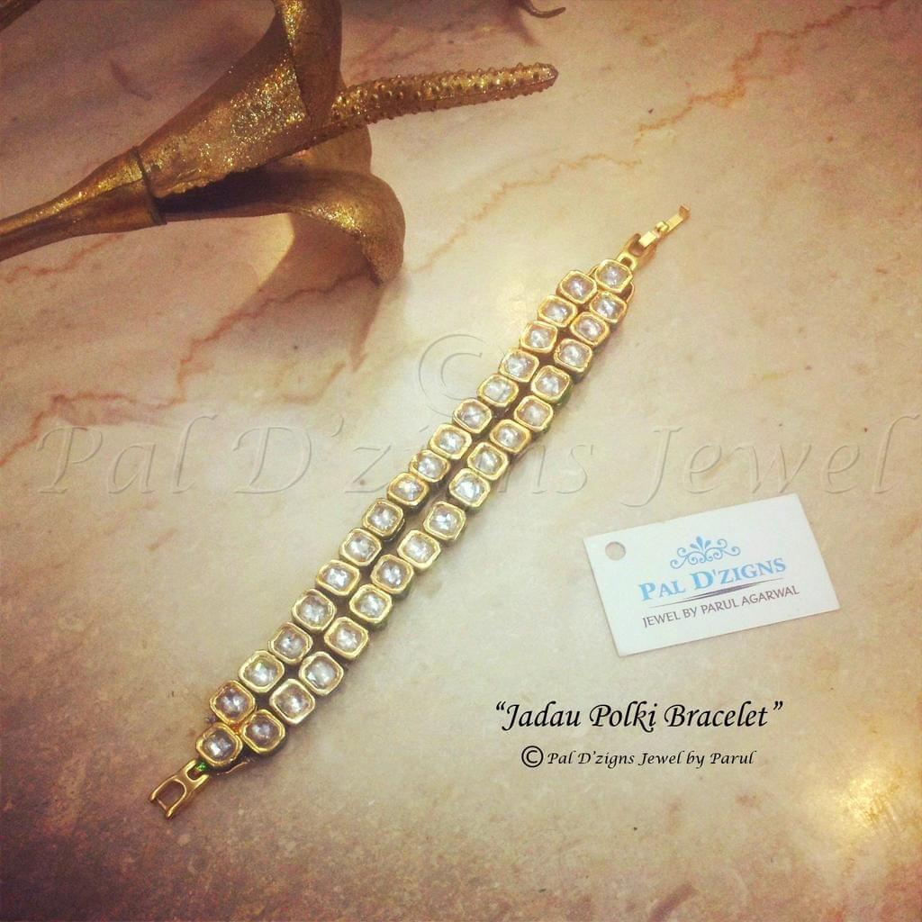 Jadau polki bracelet