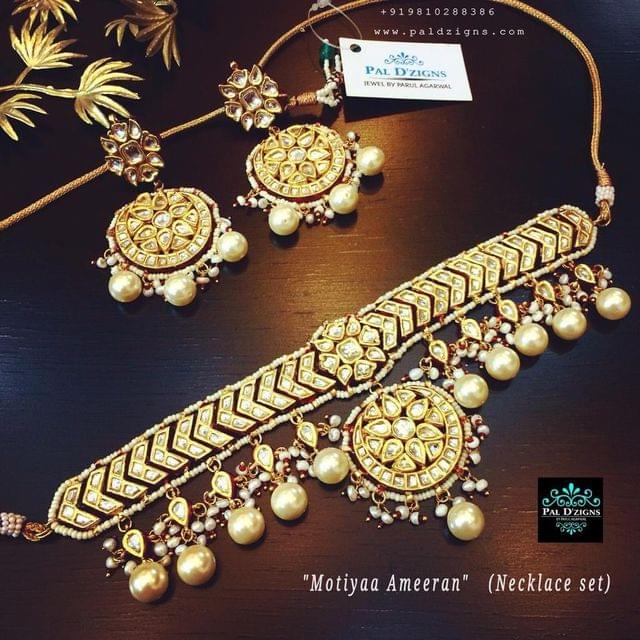 Motiyaa Ameeran Necklace Set (choker)