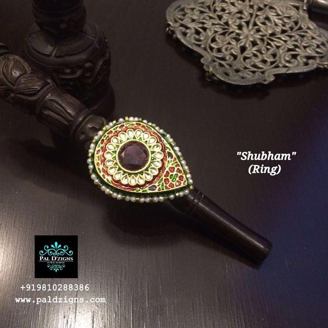 Shubham - Ruby Kundan Ring