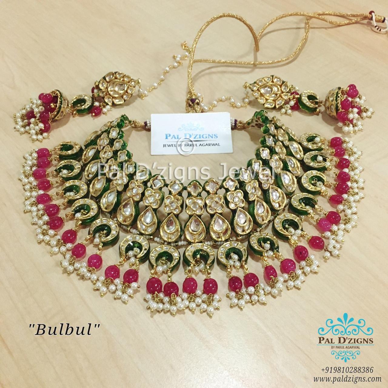 Bulbul Kundan Necklace Set