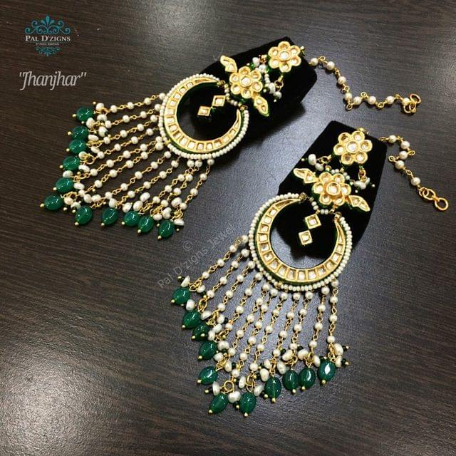 Jhanjhar Kundan Earings