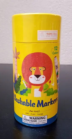 Jar Melo Washable Markers Set; Non-Toxic; 12 Colors