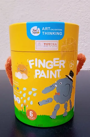 Jar Melo Washable Non -Toxic Finger Paint Set - 6 Colors