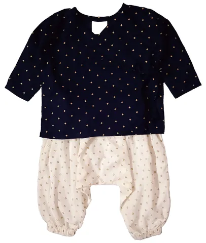 Unisex Infant Jabla Top And Harem Pant Set - Navy Blue