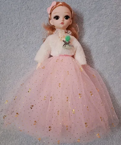 Cute Baby Doll with Bow -pink