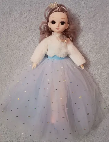 Charming doll In Sky Blue with Crown