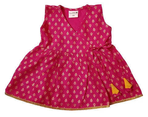 Baby Girls' Jabla Style Frock with Foil Print - Pink