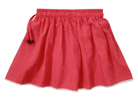Snowflakes Girls' Skirt - Pink