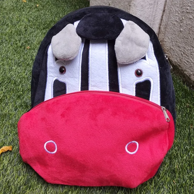 Snowflakes Kids Cartoon Bag - Black & Red
