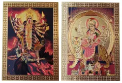 Metal Foil Magnet Set: Durga & Kali (12222)