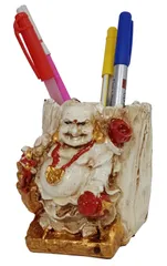 Resin Pen Holder Cutlery Stand: Laughing Buddha, Harbinger of Wisdom & Wealth (12402)