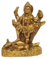 Brass Idol Durga (Kali, Parvati, or Adishakti): Rare Collectible Statue (12411)