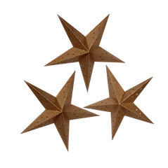 Paper Stars Set Of 3: Hanging Paper Lanterns for Christmas, New Year Celebration Or Any Party Decoration (chst06)