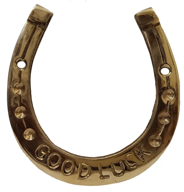Brass Horse Shoe: Lucky Charm Wall Decor (12486)