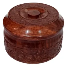 Wooden Jewellery Box : Handcarved Polished Small Box?(12589)