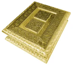 Wooden Dry Fruits Box With Oxidized Metal Sheet 'Nature Garden': For 1 kg Nuts Chocolates Diwali Festival Gift (11498)