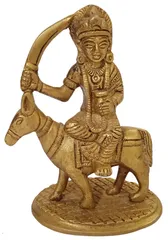 Brass Idol Sheetla (Sitala Or Seetla) Mata: Incarnation Of Parvati (12613)