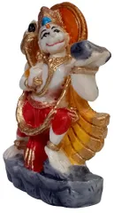 Resin Idol Lord Hanuman Bajrangbali: Ramayana Depiction of Sanjivani Herb Tale (12620)