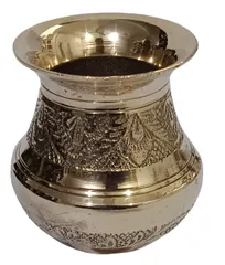 Brass Lota Pot for Storing Water Use in Religious Cermony, For Drinking Water Flower Vase Decor (12633)