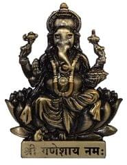 Lord Ganapati Idol for Table Top, Home Temple, Car Dashboard Statue (10464)